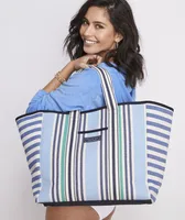 Blocked Stripe Tote