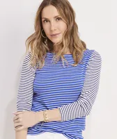 Party Stripe Boatneck Simple Tee