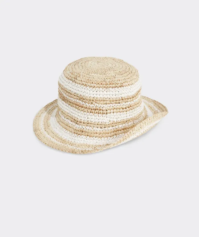 Madewell Straw Bucket Hat in Natural Multi