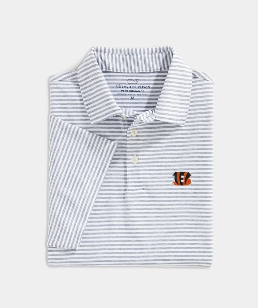 Cincinnati Bengals Winstead Stripe Sankaty Polo