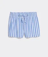 Poplin Striped Tie-Waist Short