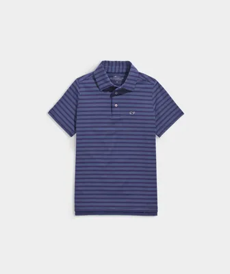 Boys' Four Color St. Jean Stripe Sankaty Polo