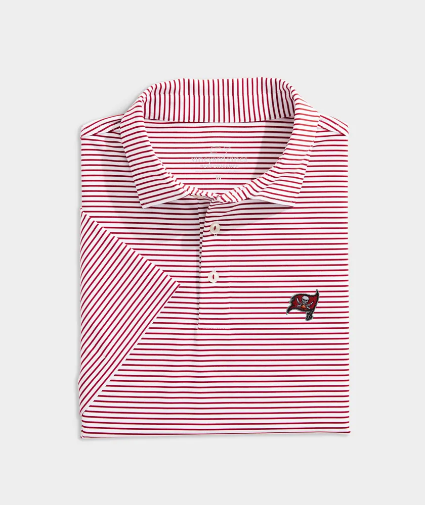 Tampa Bay Buccaneers Bradley Stripe Sankaty Polo