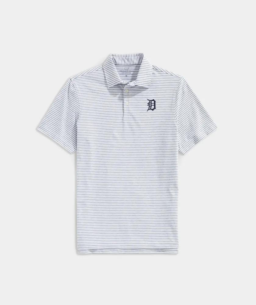 Detroit Tigers Winstead Stripe Sankaty Polo