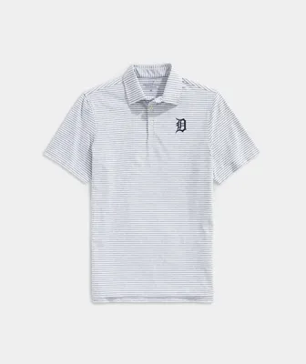 Detroit Tigers Winstead Stripe Sankaty Polo