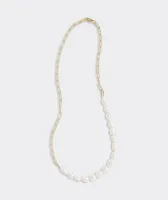 Baroque Pearl Link Necklace