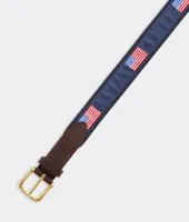 American Flags Canvas Club Belt