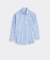 Poplin Striped Weekend Button-Down