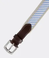 Boys Seersucker Canvas Club Belt