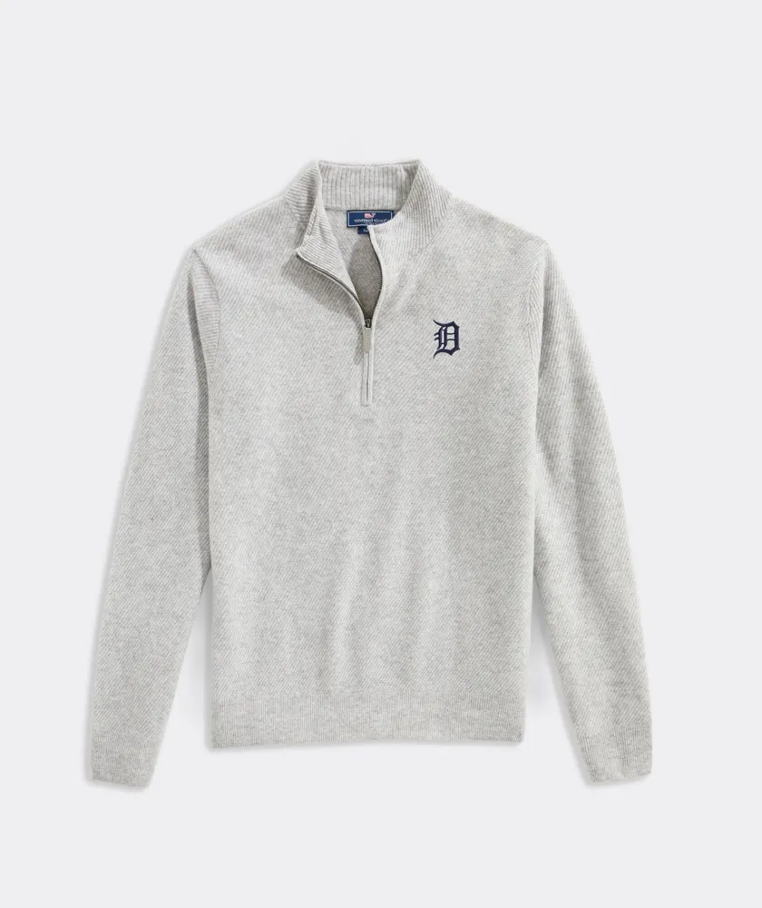 Detroit Tigers Cat Cay Cashmere Quarter-Zip