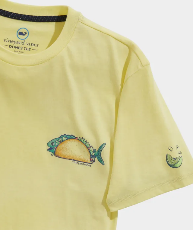 vineyard vines Men's Fish Stamp Short-Sleeve Dunes Tee, Tequila