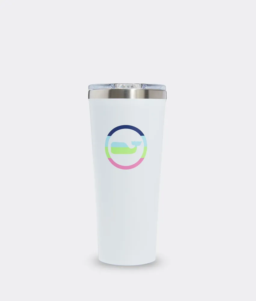 Neon Whale Dot Corkcicle Tumbler