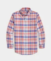 Boys' Cotton Madras Plaid Shirt