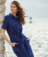 Westerly Tie-Front Linen Dress