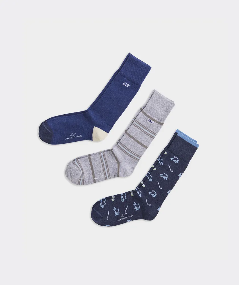 Tee Time Icons 3-Pack Socks