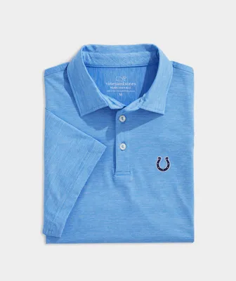 Indianapolis Colts Destin Stripe Sankaty Polo