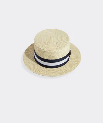 Kentucky Derby Straw Boater Hat