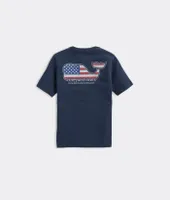 Boys' vineyard vines Americana Whale Short-Sleeve Pocket Tee