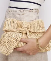 Raffia Bow Clutch