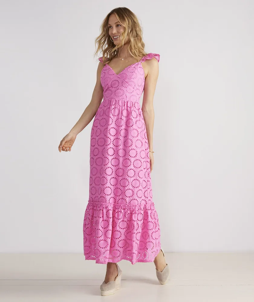 Eyelet Maxi Dress