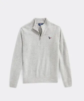 Houston Texans Cat Cay Cashmere Quarter-Zip