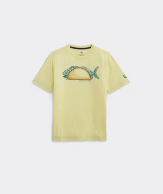 Vineyard Vines Stacked Fish Short-Sleeve Dunes Tee