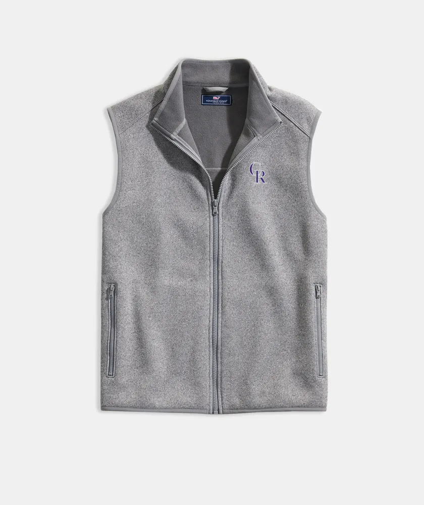 Colorado Rockies Mountain Sweater Fleece Vest