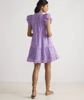 Katama Tile Tiered Ruffle Dress