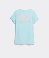 Cay Floral Whale Short-Sleeve Pocket Tee