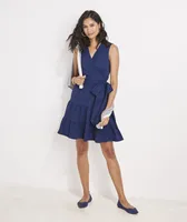 Harbor Seersucker Wrap Dress