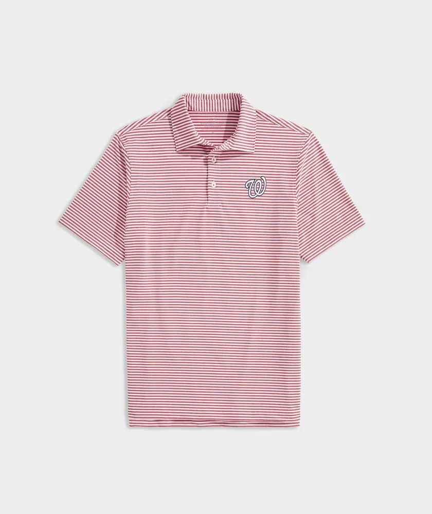 Washington Nationals Winstead Stripe Sankaty Polo