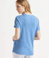 Linen V-Neck Tee