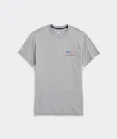 American Flag Whale Short-Sleeve Dunes Tee