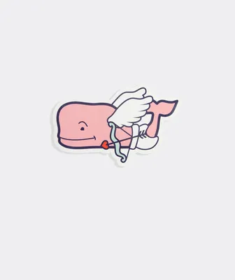 Cupid Whale Sticker