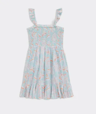 Girls Cay Floral Smocked Dress