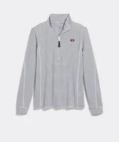 Women's San Francisco 49ers Micro Stripe Sankaty 1/2-Zip