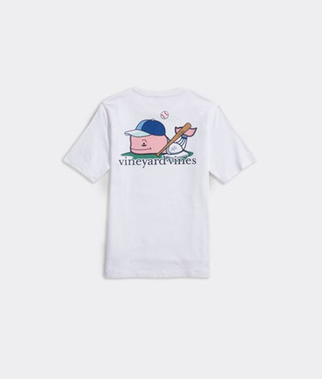 NWT Vineyard Vines Boston Red Sox Tea party Whale Boys T Shirt Baseball MLB  SZ 5