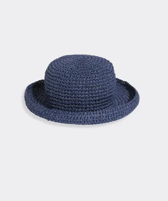 Crochet Raffia Bucket Hat
