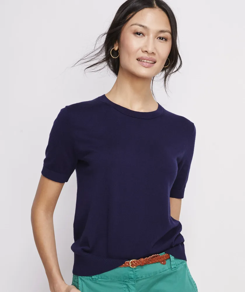 Luxe Short-Sleeve Sweater