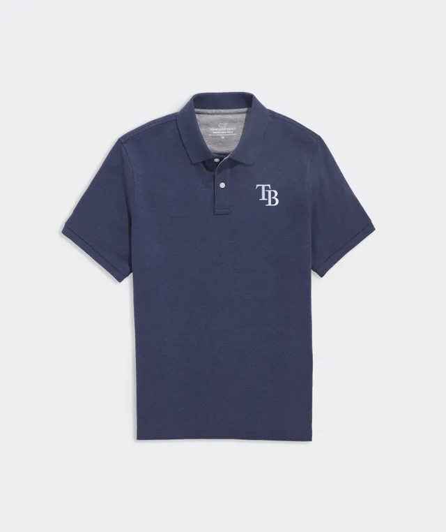 Nike Men's Tampa Bay Rays Navy Logo Franchise Polo T-Shirt