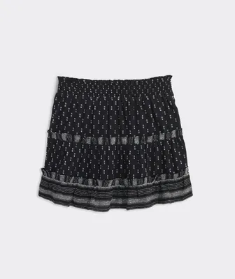 Girls' Jacquard Ruffle Skirt