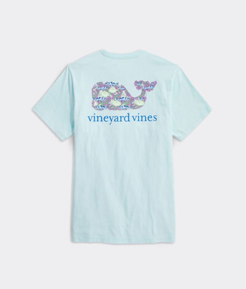 Vineyard Vines Fish and Coral Whale Short-Sleeve Pocket T-Shirt