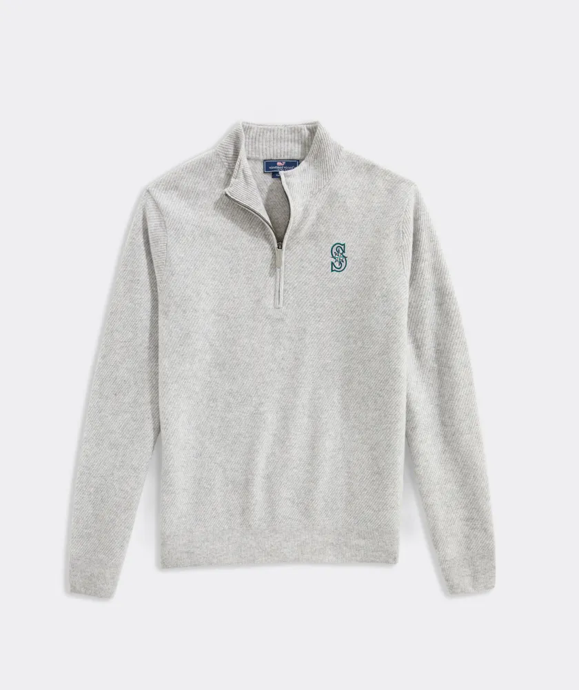 Seattle Mariners Cat Cay Cashmere Quarter-Zip