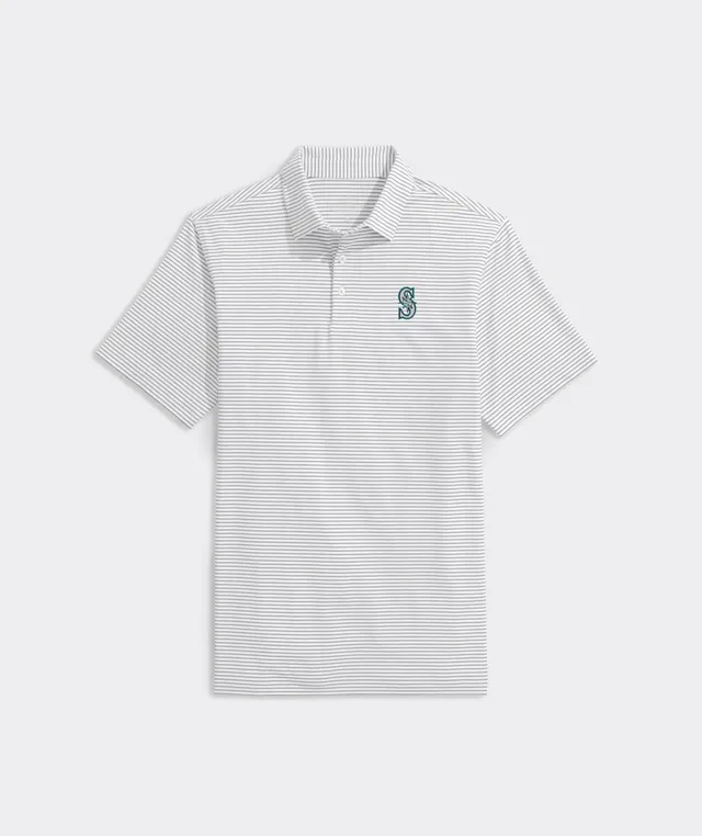 Lids Seattle Mariners Vineyard Vines Heathered Winstead Sankaty Polo - Gray