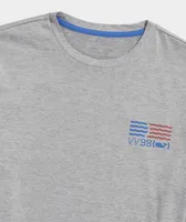 Waving Flag Long-Sleeve Harbor Performance Tee