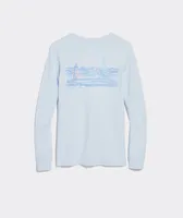 Edgartown Light and Ships Long-Sleeve Pocket Tee