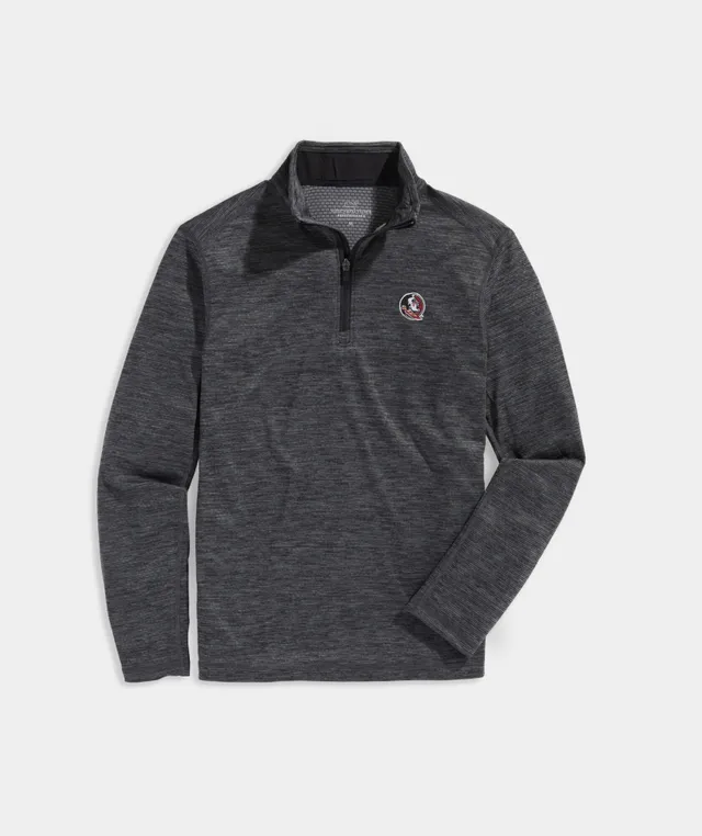 Men's Vineyard Vines Gray Auburn Tigers Sankaty Quarter-Zip Sweatshirt