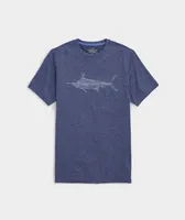 Marlin Outline Short-Sleeve Harbor Performance Tee