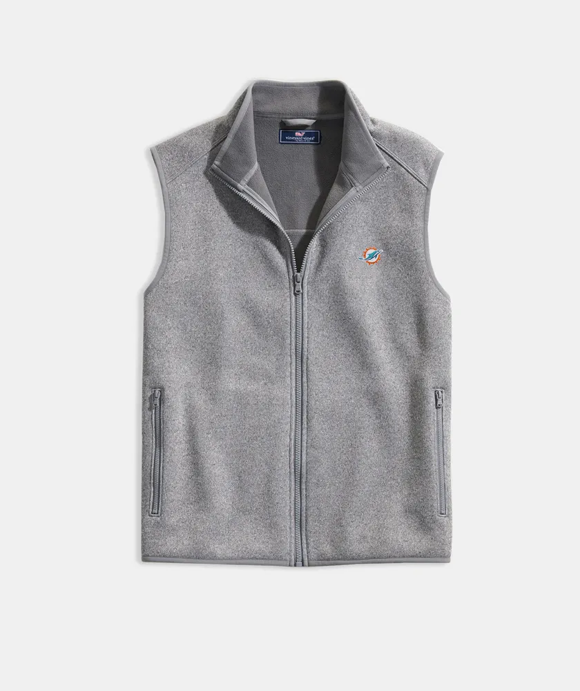 Miami Dolphins Mountain Sweater Fleece Vest