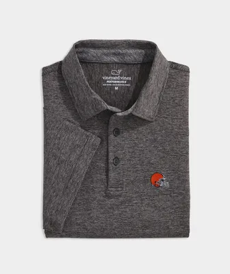 Cleveland Browns Destin Stripe Sankaty Polo